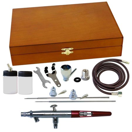 PAASCHE AIRBRUSH CO Wood Box Set with Mil All Three Heads PA398337